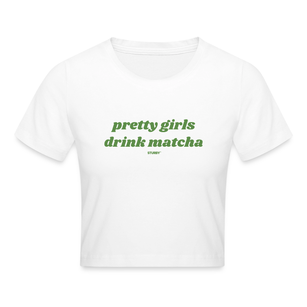 PRETTY GIRLS DRINK MATCHA - Weiß