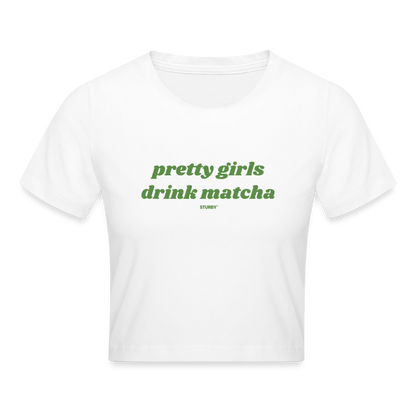 PRETTY GIRLS DRINK MATCHA - Weiß