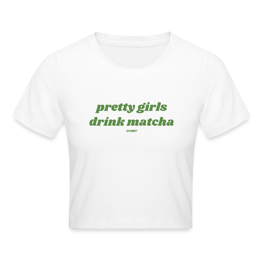 PRETTY GIRLS DRINK MATCHA - Weiß