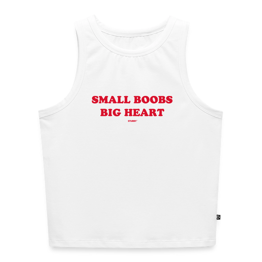 SMALL BOOBS BIG HEART - Weiß
