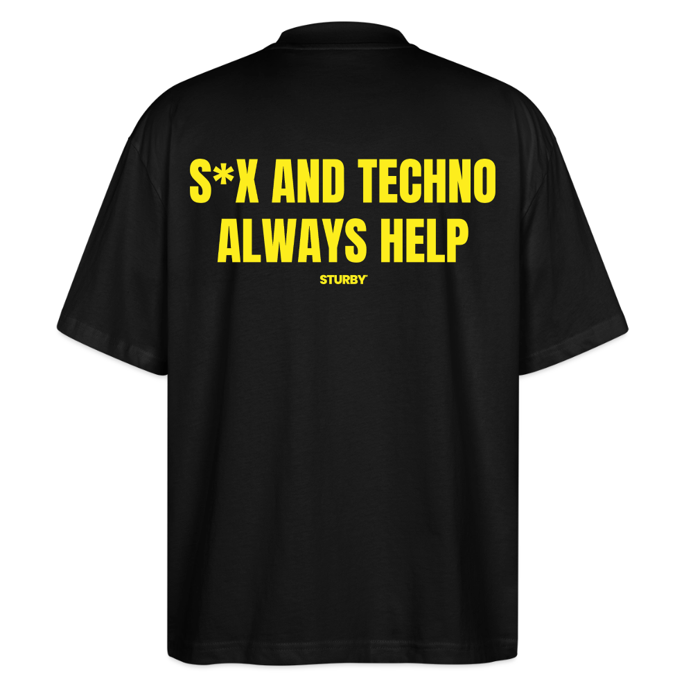 S*X AND TECHNO ALWAYS HELP - Schwarz
