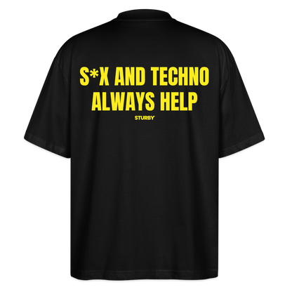 S*X AND TECHNO ALWAYS HELP - Schwarz