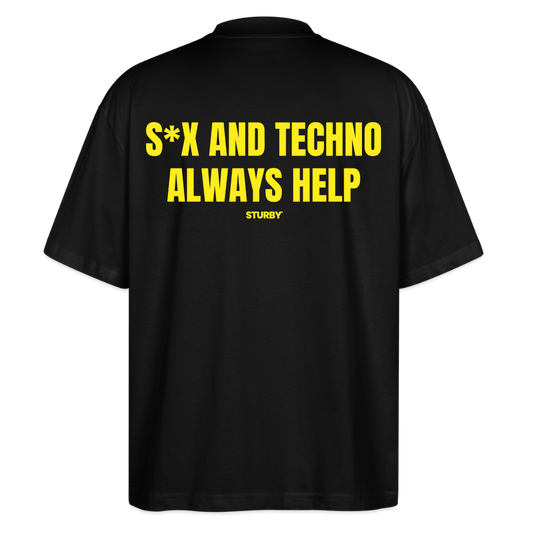S*X AND TECHNO ALWAYS HELP - Schwarz
