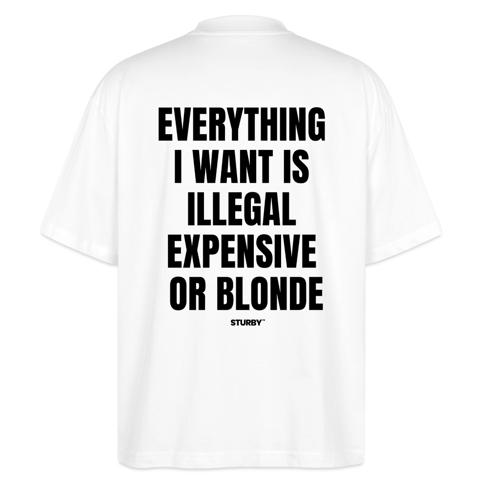 Everything i want...(blonde) - Oversized Shirts - Weiß