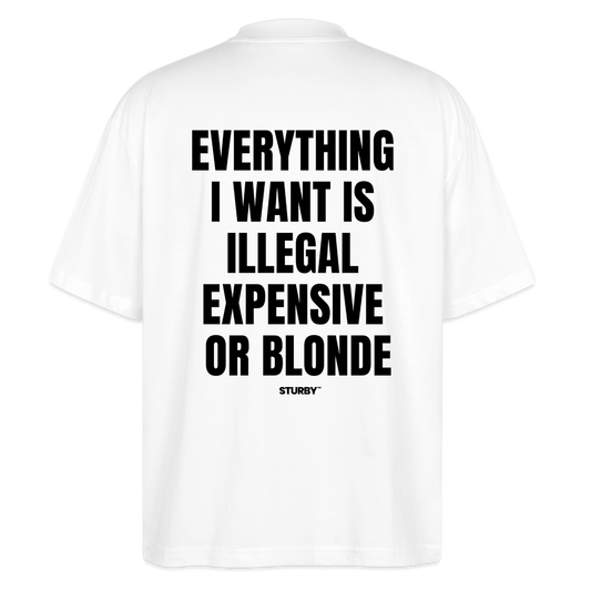 Everything i want...(blonde) - Oversized Shirts - Weiß