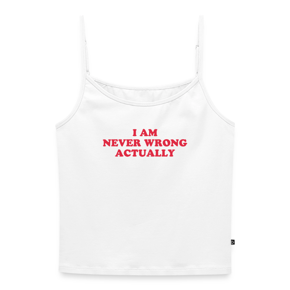 Test 1 Träger Shirt Frauen - Weiß
