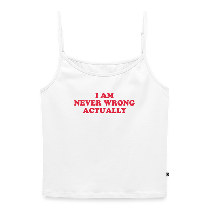 Test 1 Träger Shirt Frauen - Weiß