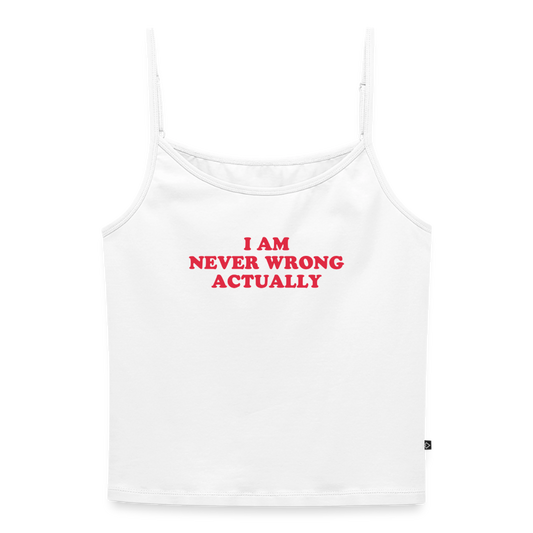Test 1 Träger Shirt Frauen - Weiß