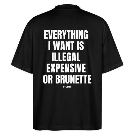 Everything i want...(brunette) - Oversized Shirts - Schwarz
