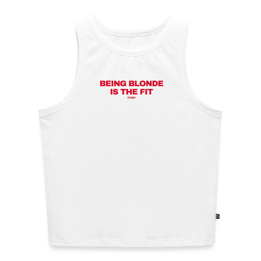 BEING BLONDE IS THE FIT - Weiß