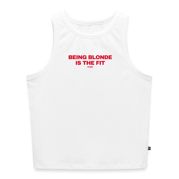 BEING BLONDE IS THE FIT - Weiß