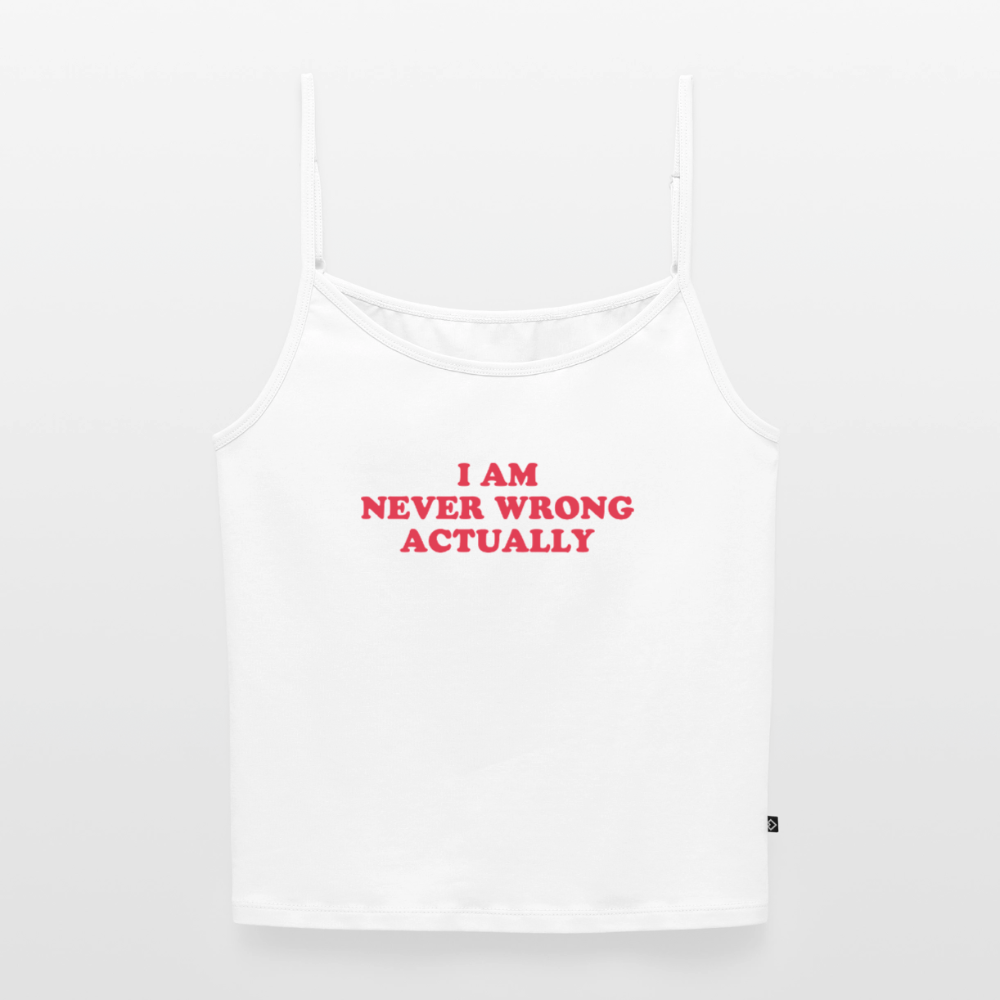 Test 1 Träger Shirt Frauen - Weiß