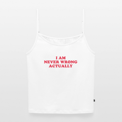 Test 1 Träger Shirt Frauen - Weiß