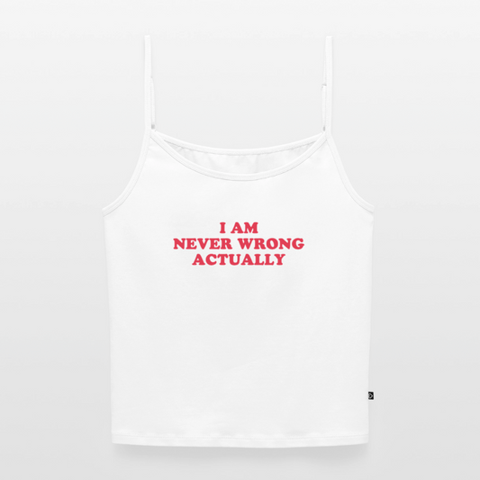 Test 1 Träger Shirt Frauen - Weiß