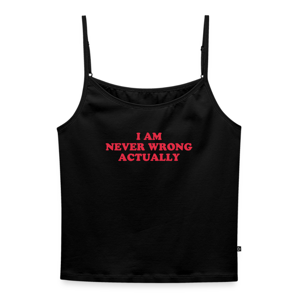 Test 1 Träger Shirt Frauen - Schwarz