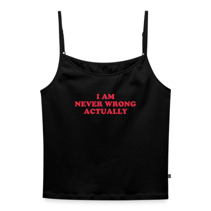 Test 1 Träger Shirt Frauen - Schwarz