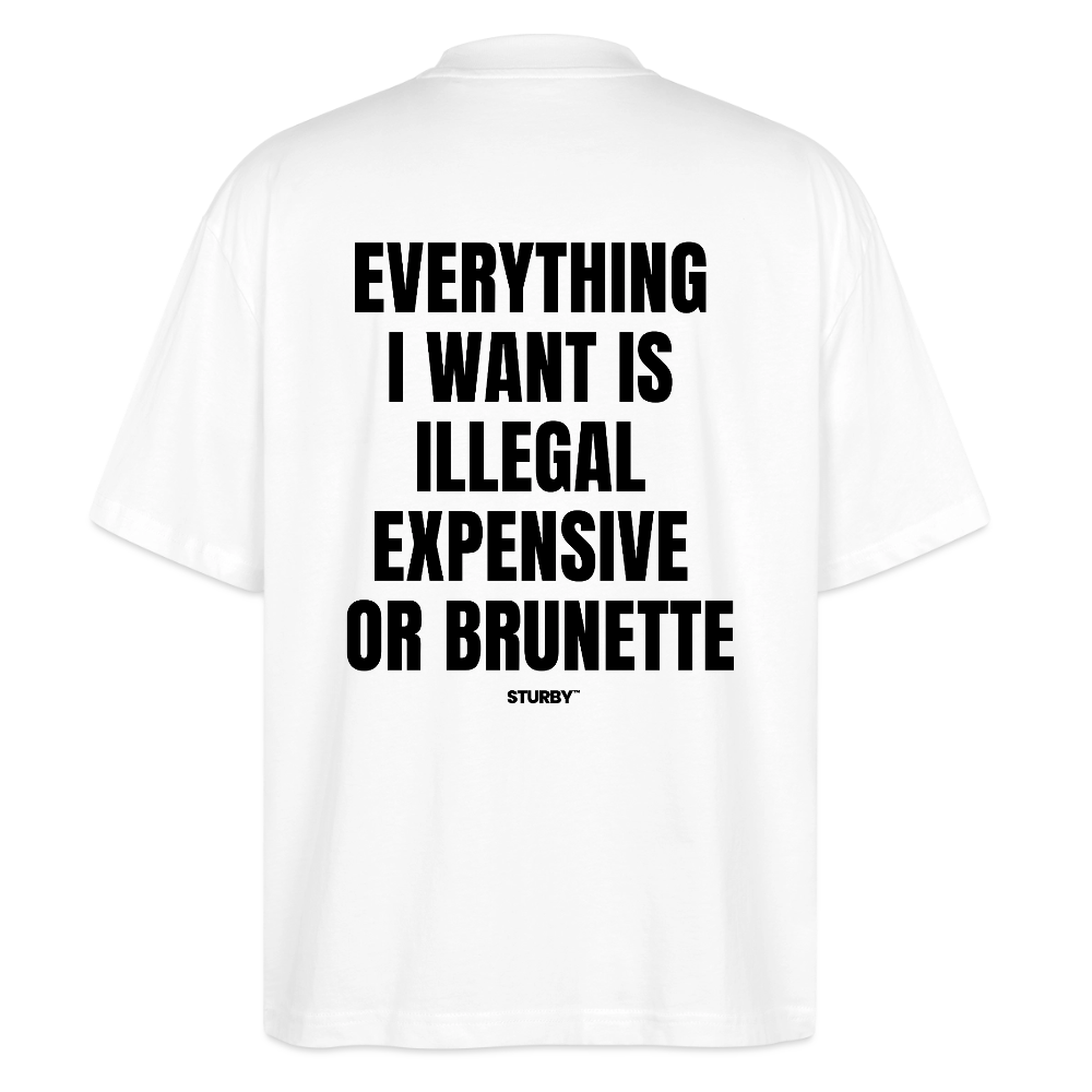 Everything i want...(brunette) - Oversized Shirts - Weiß