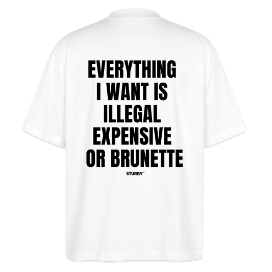 Everything i want...(brunette) - Oversized Shirts - Weiß