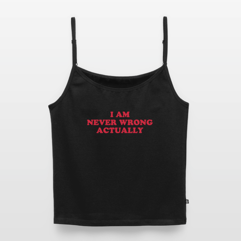 Test 1 Träger Shirt Frauen - Schwarz