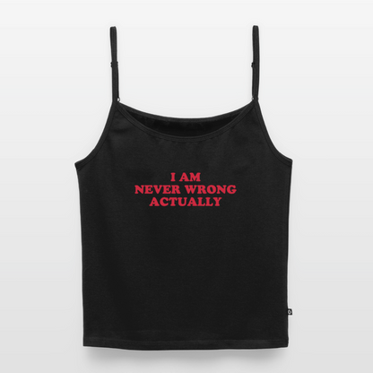 Test 1 Träger Shirt Frauen - Schwarz