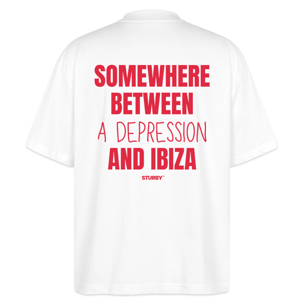 SOMEWHERE BETWEEN A DEPRESSION AND IBIZA - Weiß