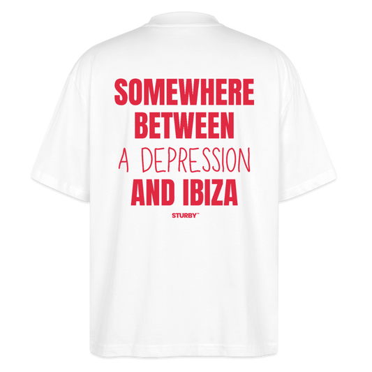 SOMEWHERE BETWEEN A DEPRESSION AND IBIZA - Weiß