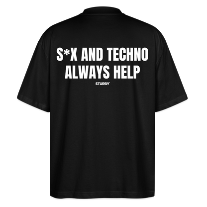 S*X AND TECHNO ALWAYS HELP - Schwarz