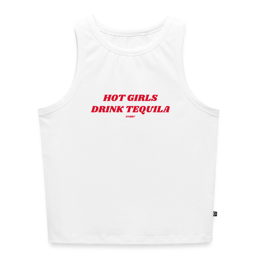 HOT GIRLS DRINK TEQUILA - Weiß