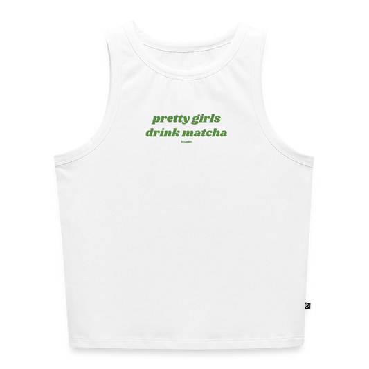 PRETTY GIRLS DRINK MATCHA - Weiß