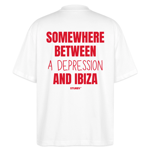 SOMEWHERE BETWEEN A DEPRESSION AND IBIZA - Weiß