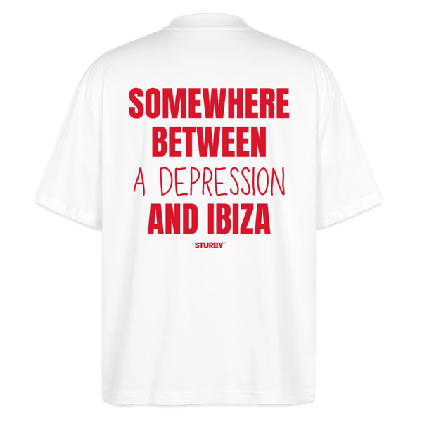 SOMEWHERE BETWEEN A DEPRESSION AND IBIZA - Weiß