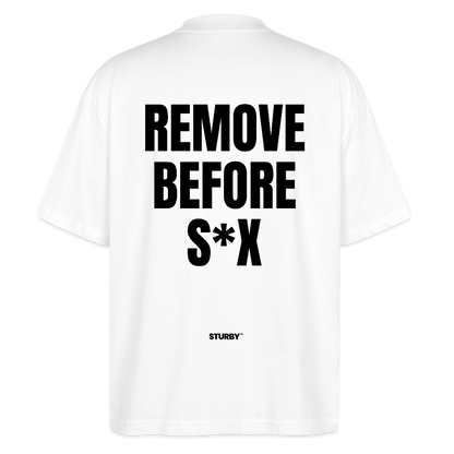 REMOVE BERFORE SEX - Oversized T-shirt - Weiß